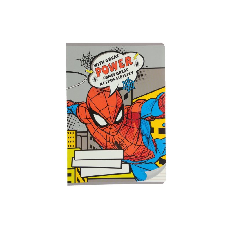 Zeszyt A5 16 Kartek Kolorowe Trzy Linie Spiderman Hurtownia Gatito